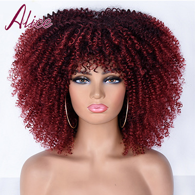 10 pcs mixed colors short hair afro kinky curly wigs with bangs for black women(below price is10 pcs) 10 pcs mixed colors short hair afro kinky curly wigs with bangs for black women(below price is10 pcs)