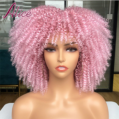 10 pcs mixed colors short hair afro kinky curly wigs with bangs for black women(below price is10 pcs) 10 pcs mixed colors short hair afro kinky curly wigs with bangs for black women(below price is10 pcs)