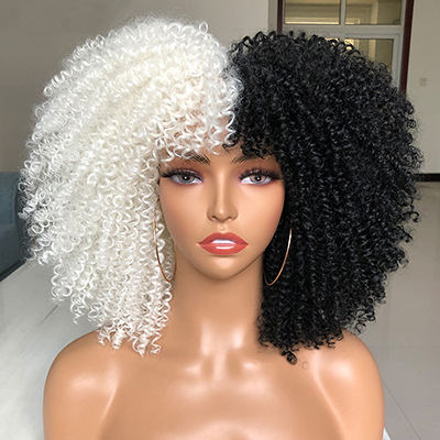 10 pcs mixed colors short hair afro kinky curly wigs with bangs for black women(below price is10 pcs) 10 pcs mixed colors short hair afro kinky curly wigs with bangs for black women(below price is10 pcs)