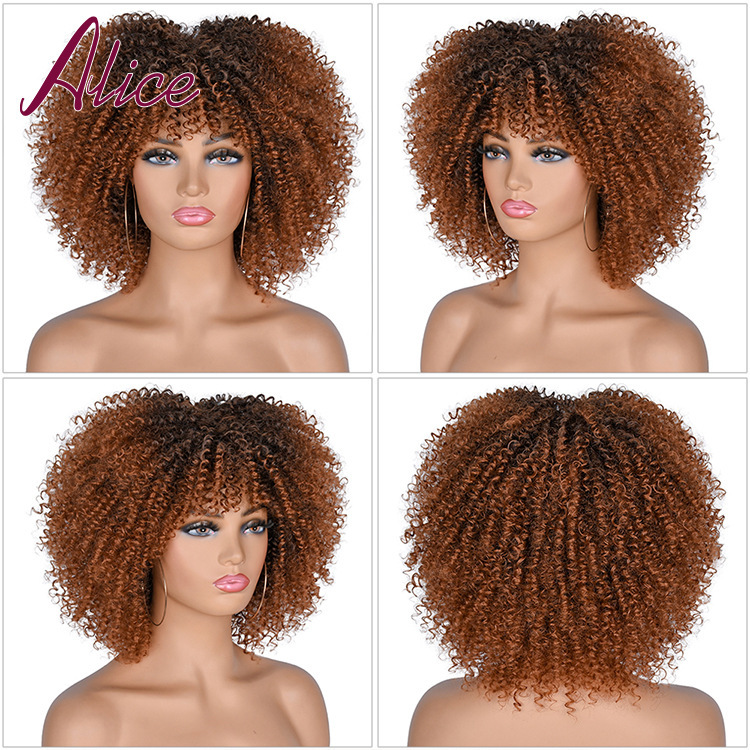 10 pcs mixed colors short hair afro kinky curly wigs with bangs for black women(below price is10 pcs) 10 pcs mixed colors short hair afro kinky curly wigs with bangs for black women(below price is10 pcs)