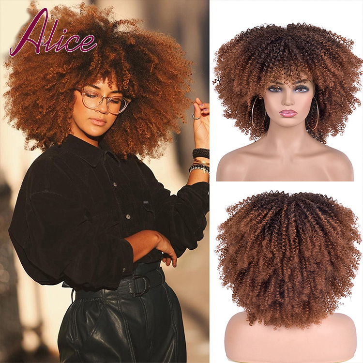 10 pcs mixed colors short hair afro kinky curly wigs with bangs for black women(below price is10 pcs) 10 pcs mixed colors short hair afro kinky curly wigs with bangs for black women(below price is10 pcs)