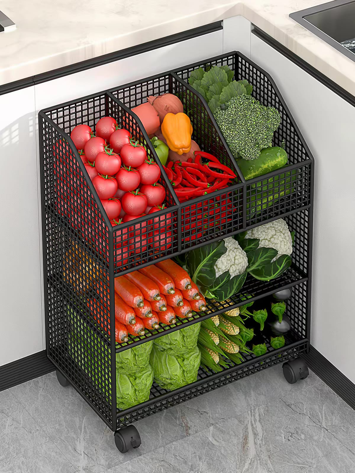 rolling kitchen storage rack rolling kitchen storage rack